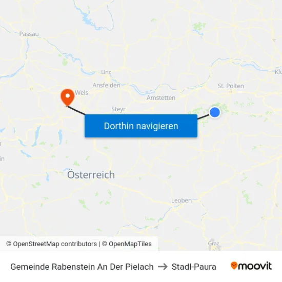 Gemeinde Rabenstein An Der Pielach to Stadl-Paura map