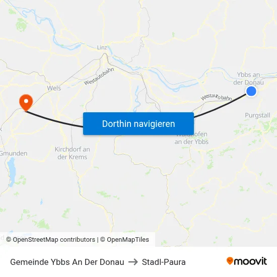 Gemeinde Ybbs An Der Donau to Stadl-Paura map