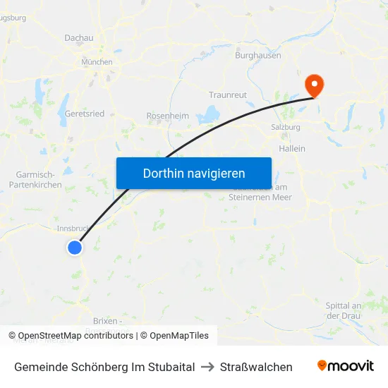 Gemeinde Schönberg Im Stubaital to Straßwalchen map
