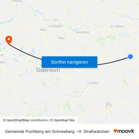 Gemeinde Puchberg am Schneeberg to Straßwalchen map