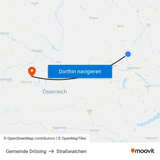 Gemeinde Drösing to Straßwalchen map