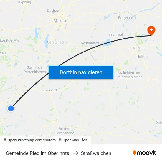 Gemeinde Ried Im Oberinntal to Straßwalchen map