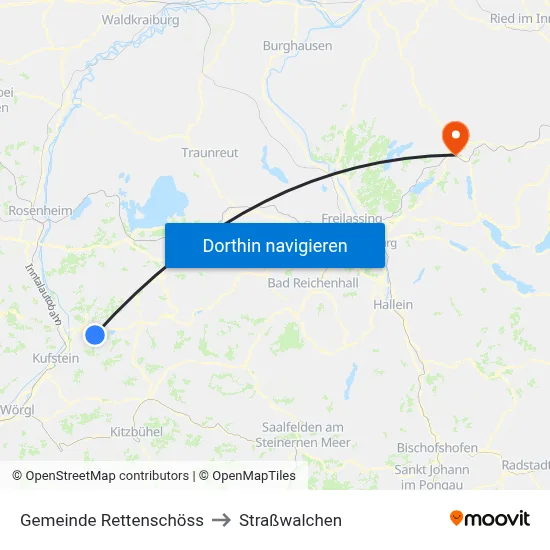 Gemeinde Rettenschöss to Straßwalchen map