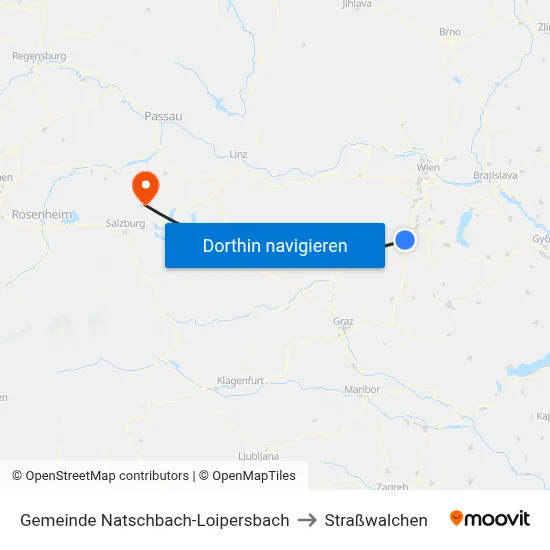 Gemeinde Natschbach-Loipersbach to Straßwalchen map