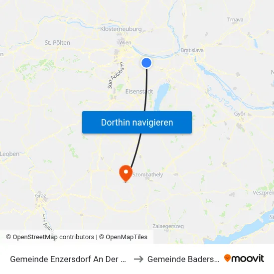 Gemeinde Enzersdorf An Der Fischa to Gemeinde Badersdorf map