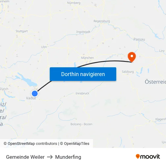 Gemeinde Weiler to Munderfing map