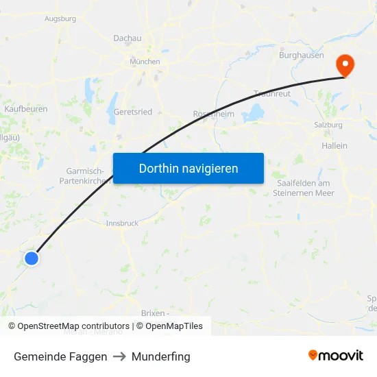 Gemeinde Faggen to Munderfing map