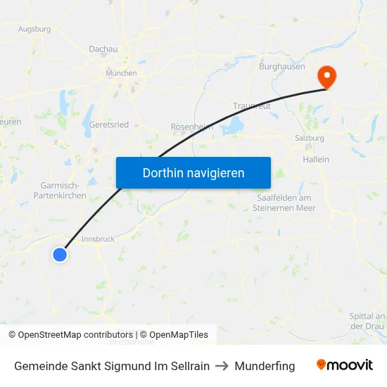 Gemeinde Sankt Sigmund Im Sellrain to Munderfing map