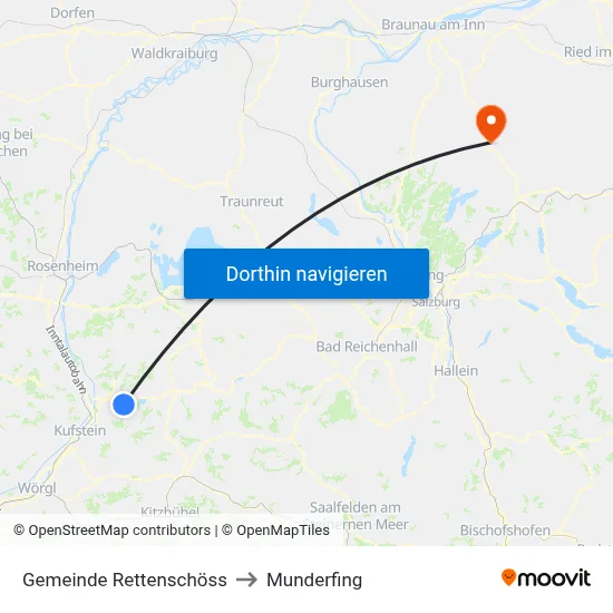 Gemeinde Rettenschöss to Munderfing map