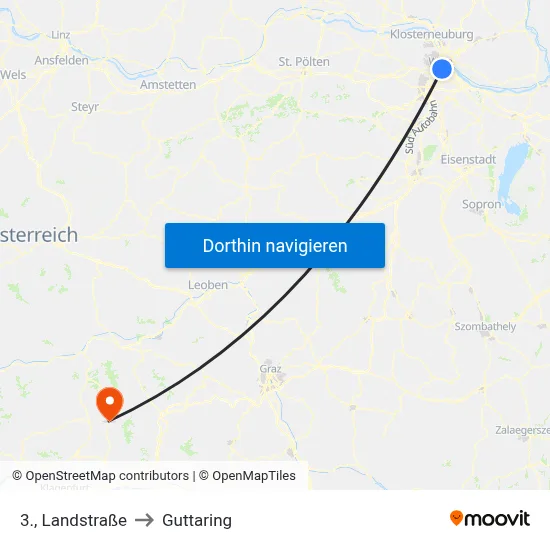 3., Landstraße to Guttaring map