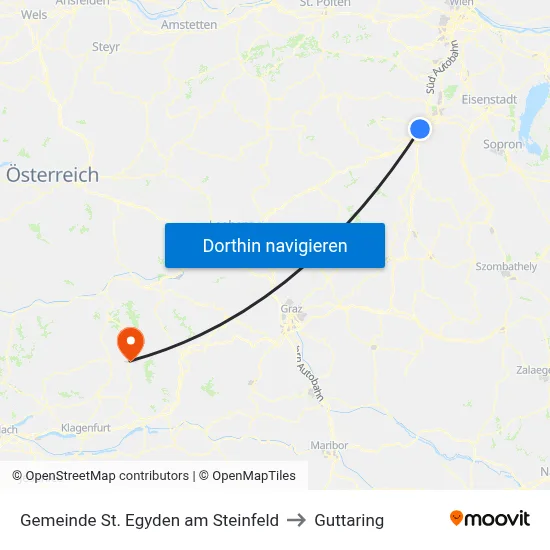 Gemeinde St. Egyden am Steinfeld to Guttaring map
