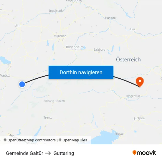 Gemeinde Galtür to Guttaring map