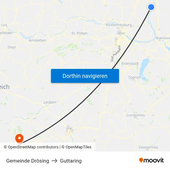 Gemeinde Drösing to Guttaring map