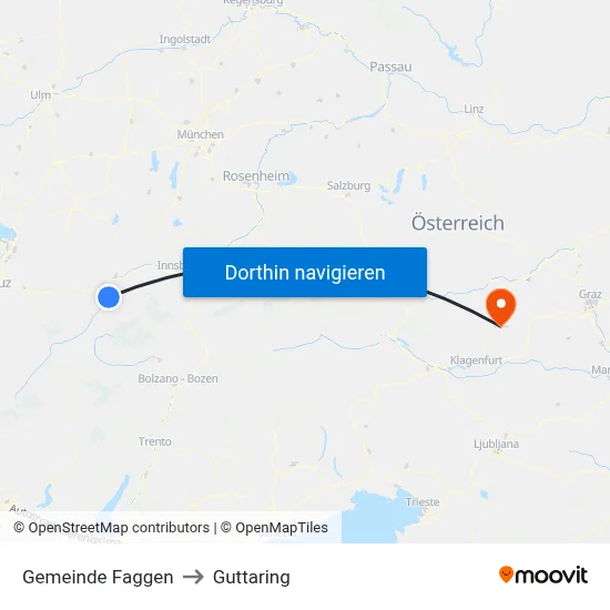Gemeinde Faggen to Guttaring map