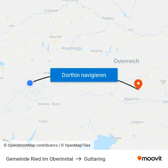 Gemeinde Ried Im Oberinntal to Guttaring map