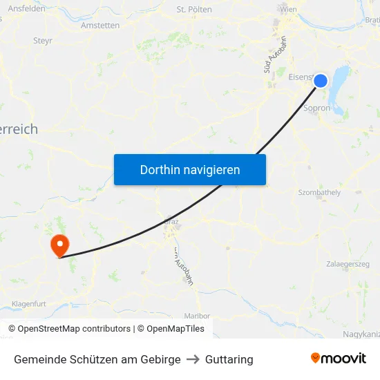 Gemeinde Schützen am Gebirge to Guttaring map
