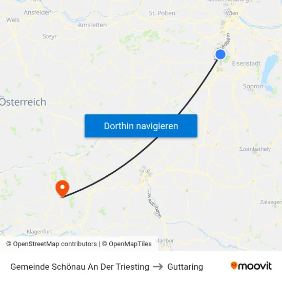 Gemeinde Schönau An Der Triesting to Guttaring map