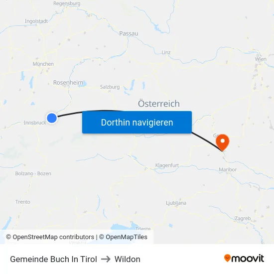 Gemeinde Buch In Tirol to Wildon map