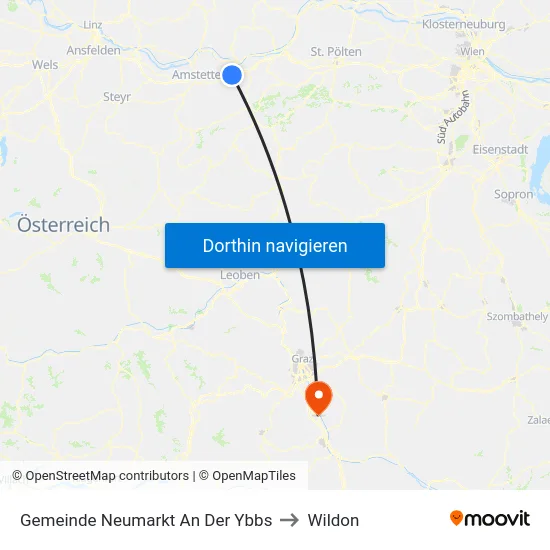 Gemeinde Neumarkt An Der Ybbs to Wildon map