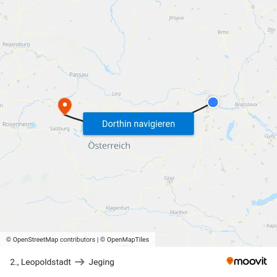 2., Leopoldstadt to Jeging map