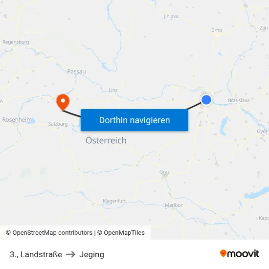 3., Landstraße to Jeging map