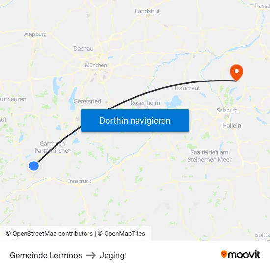 Gemeinde Lermoos to Jeging map
