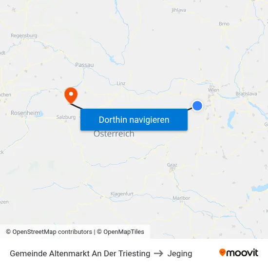 Gemeinde Altenmarkt An Der Triesting to Jeging map