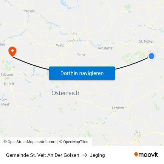 Gemeinde St. Veit An Der Gölsen to Jeging map