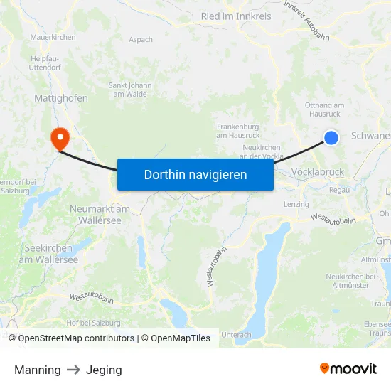 Manning to Jeging map