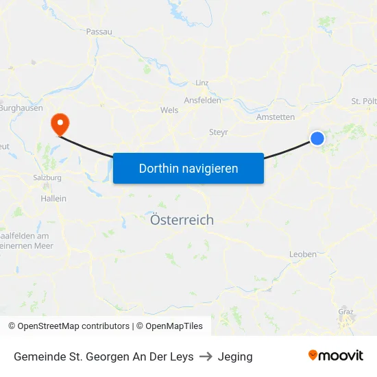 Gemeinde St. Georgen An Der Leys to Jeging map