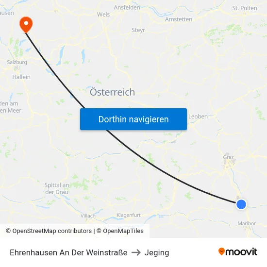 Ehrenhausen An Der Weinstraße to Jeging map