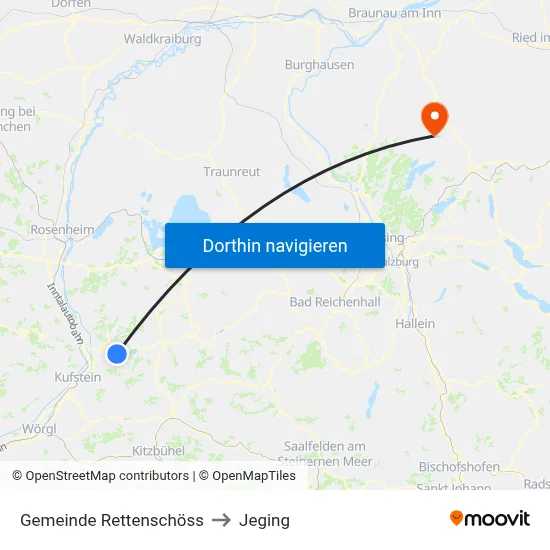 Gemeinde Rettenschöss to Jeging map