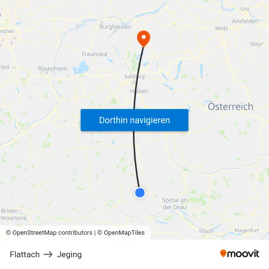 Flattach to Jeging map