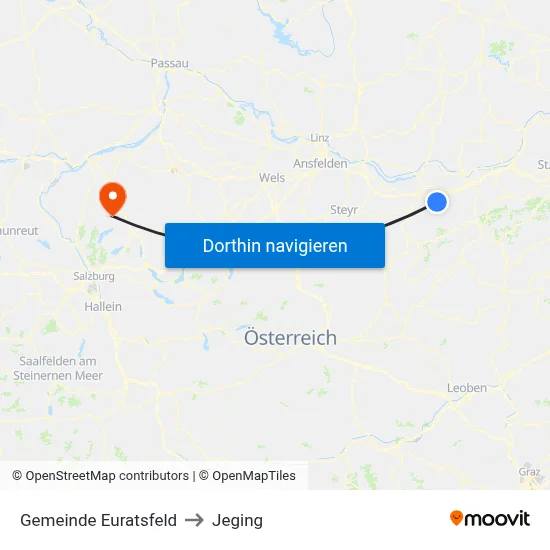 Gemeinde Euratsfeld to Jeging map