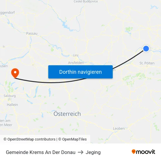 Gemeinde Krems An Der Donau to Jeging map
