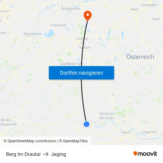Berg Im Drautal to Jeging map