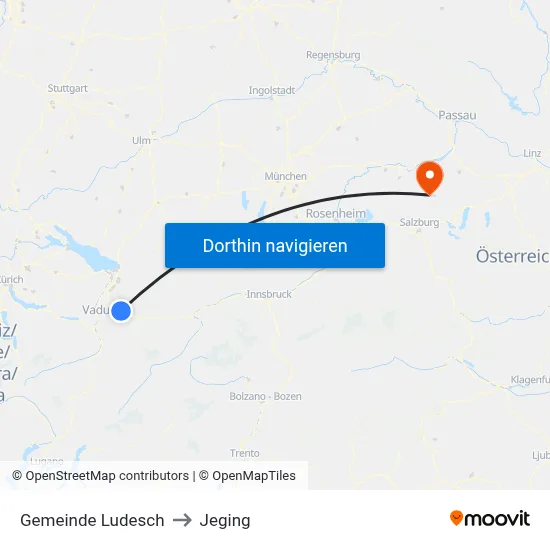 Gemeinde Ludesch to Jeging map