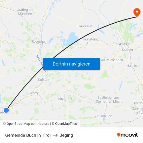 Gemeinde Buch In Tirol to Jeging map