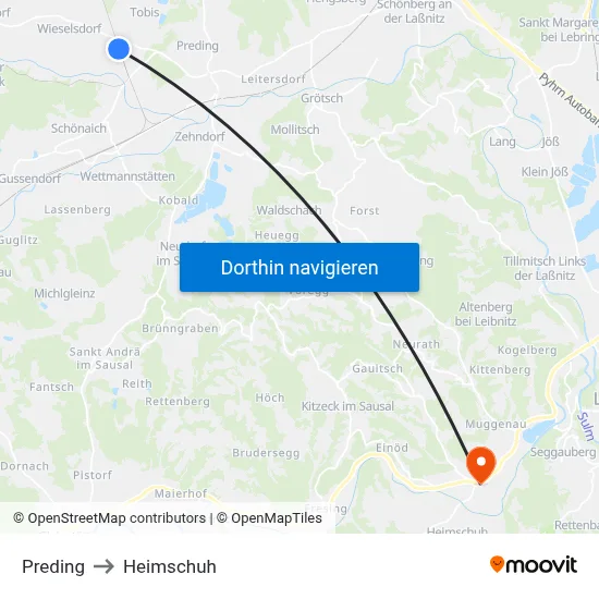 Preding to Heimschuh map