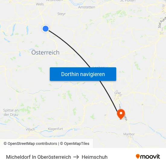 Micheldorf In Oberösterreich to Heimschuh map