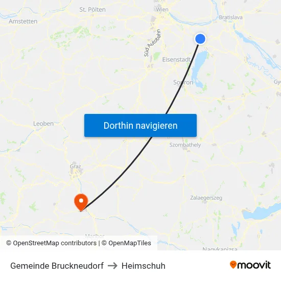 Gemeinde Bruckneudorf to Heimschuh map