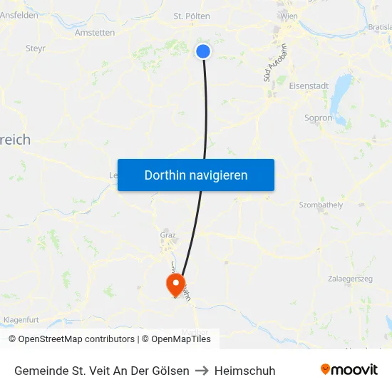 Gemeinde St. Veit An Der Gölsen to Heimschuh map