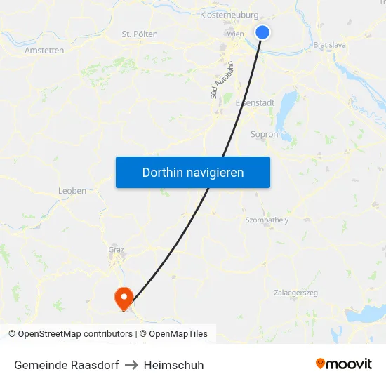 Gemeinde Raasdorf to Heimschuh map