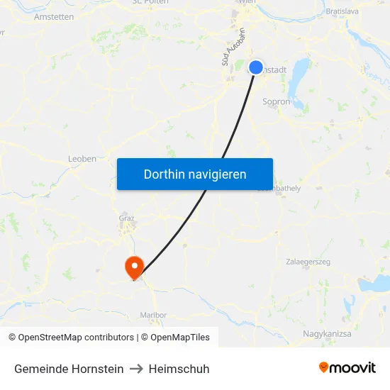 Gemeinde Hornstein to Heimschuh map