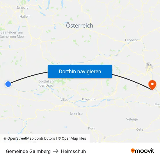 Gemeinde Gaimberg to Heimschuh map