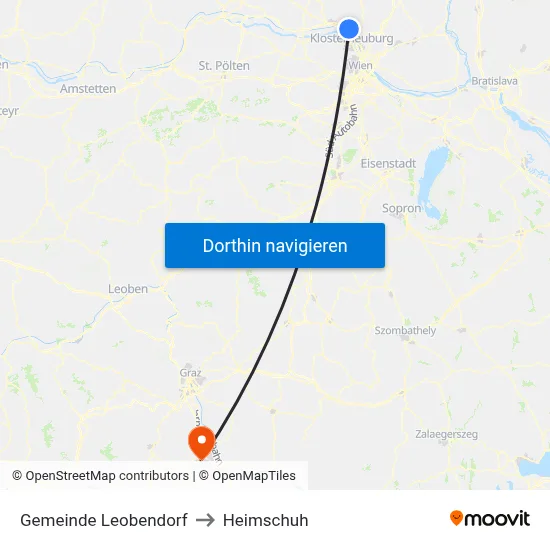 Gemeinde Leobendorf to Heimschuh map