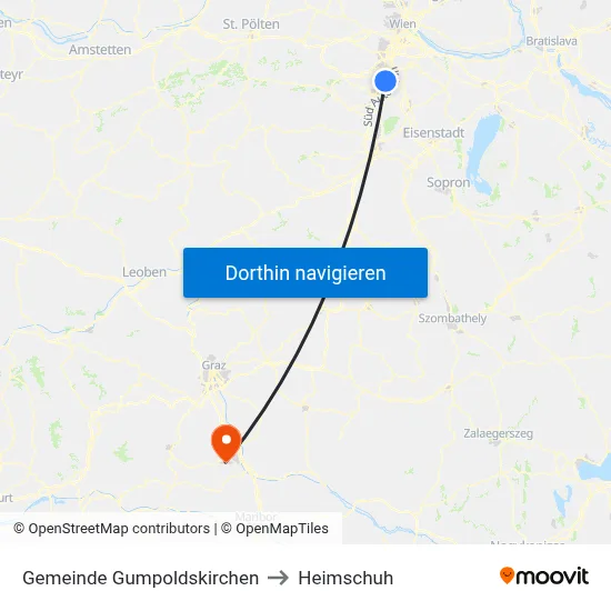 Gemeinde Gumpoldskirchen to Heimschuh map