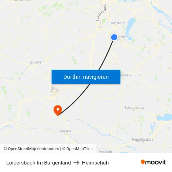 Loipersbach Im Burgenland to Heimschuh map