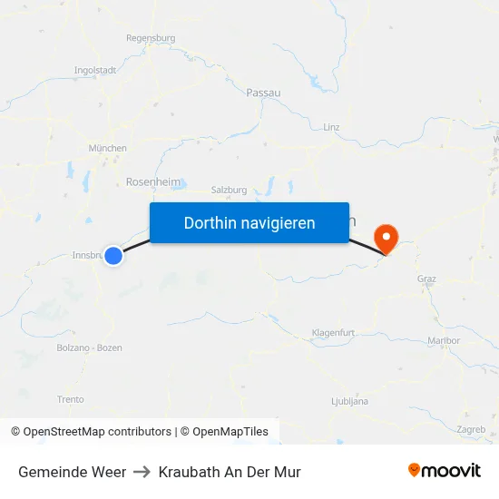 Gemeinde Weer to Kraubath An Der Mur map