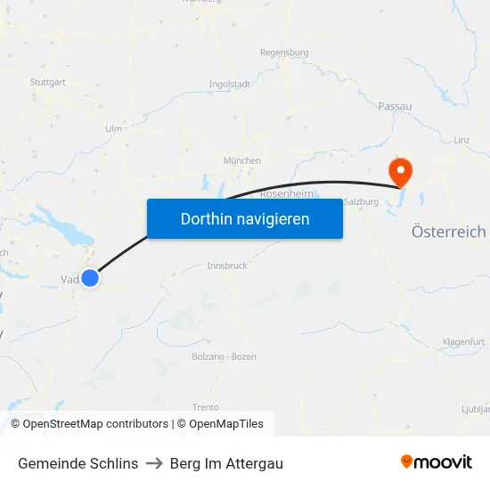 Gemeinde Schlins to Berg Im Attergau map